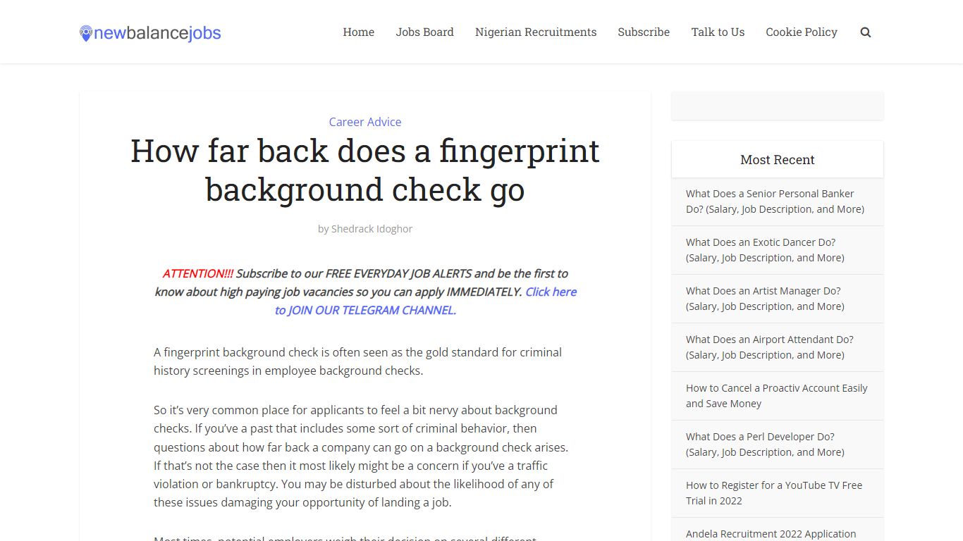 How far back does a fingerprint background check go - NewBalancejobs